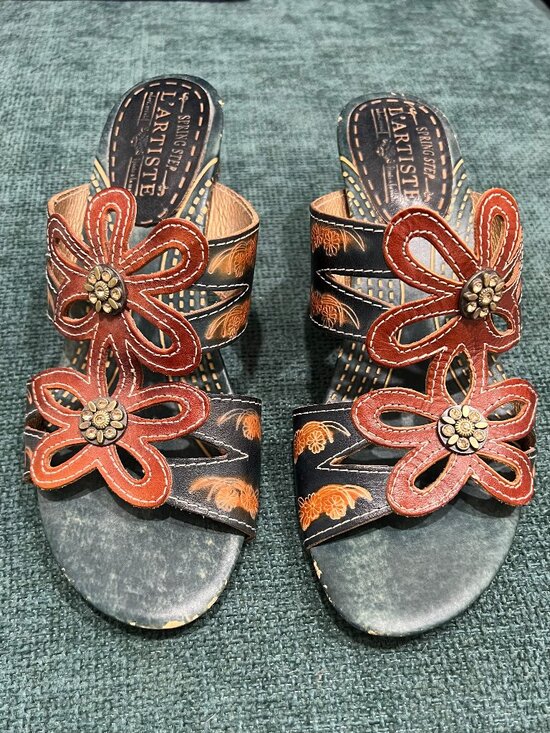 Spring Step Shoes - L'Artiste Carlina leather sandals size 37